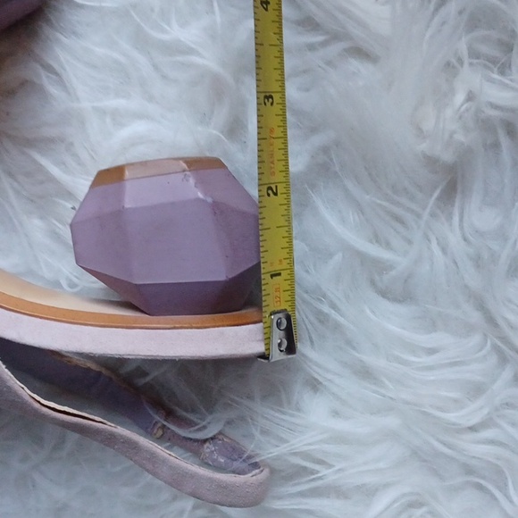 MNG/ Mango geometric  heel suede shoes - Picture 10 of 15